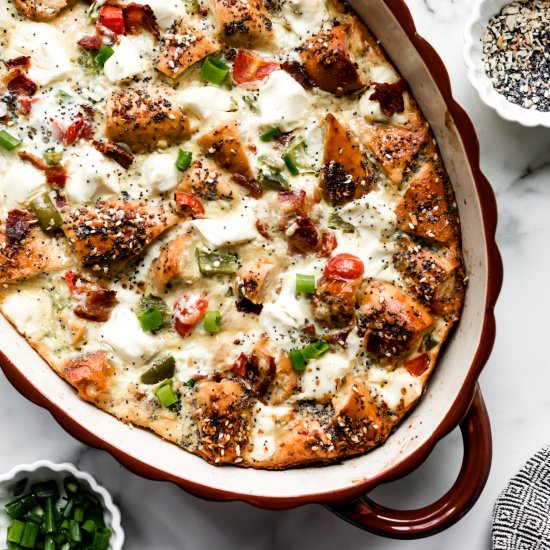 Everything Bagel Breakfast Bake