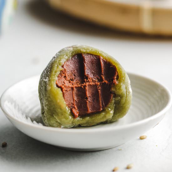 Tahini Chocolate Truffle Daifuku