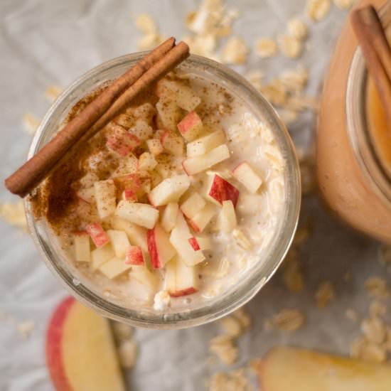 apple pie overnight oats