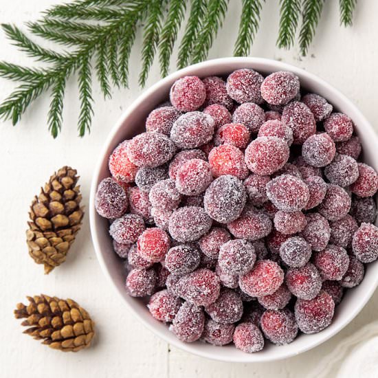 sugared cranberries