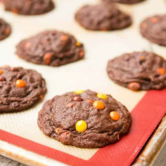 Reese’s Pieces Chocolate Cookies