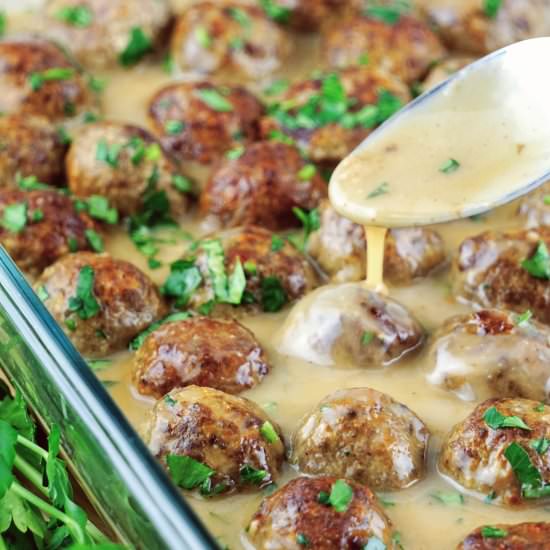 Gluten Free Swedish Meatballs