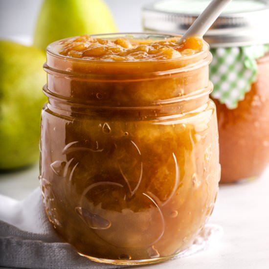 Pear ginger jam