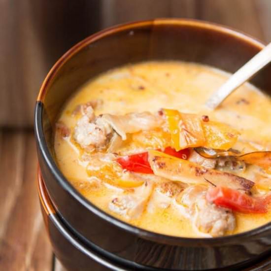 Quinoa Stuffed Peppers Soup