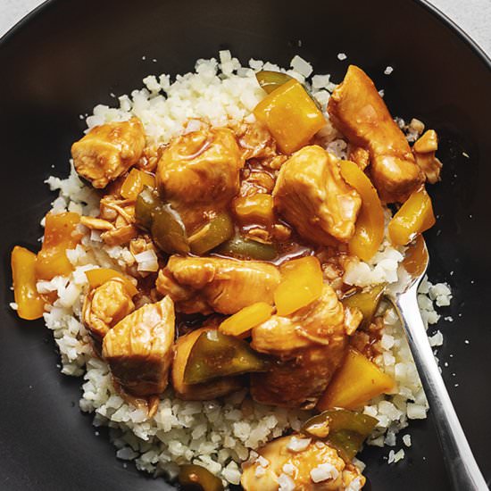 Keto Sweet and Sour Chicken