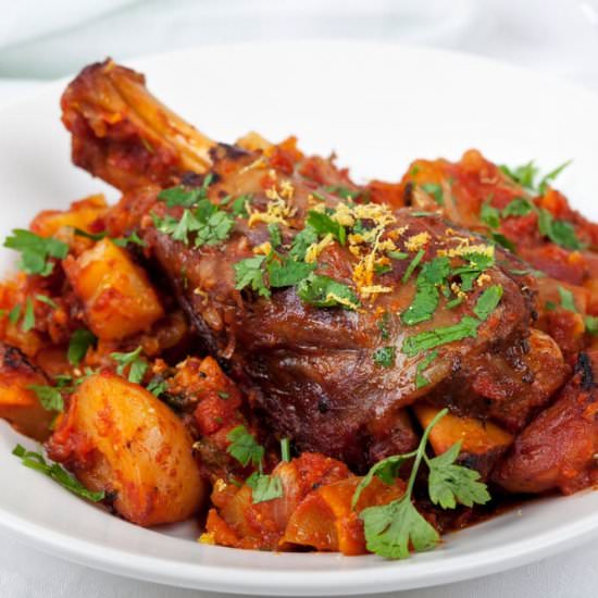 Lamb Shank that’s Bee Inspired