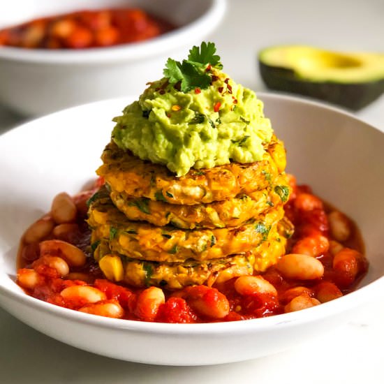 Sweet Corn and Zucchini Fritters