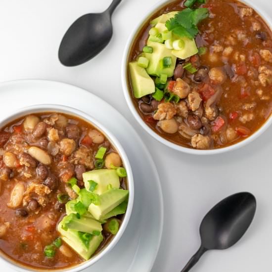Three-Bean Off-Script Chili