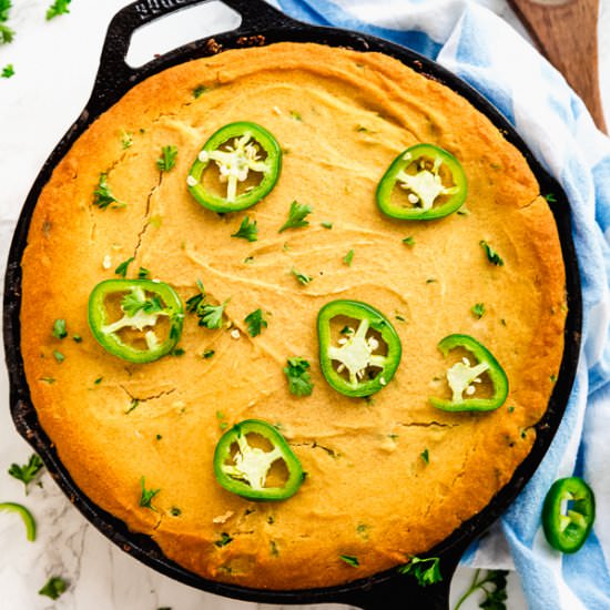 Vegan Chili Cornbread Casserole