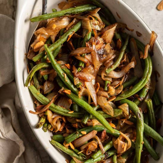 Green Beans with Onions and Garlic