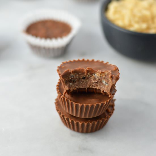 Mini Crispy Nutella Cups