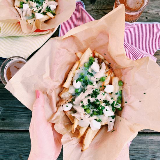 Chicken Pot Pie Poutine