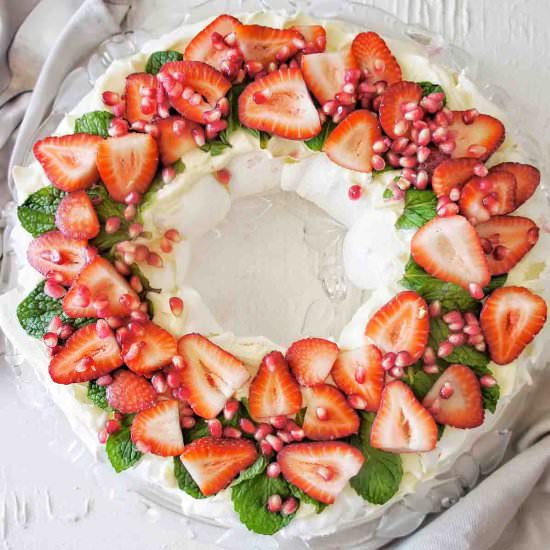Christmas Wreath Pavlova