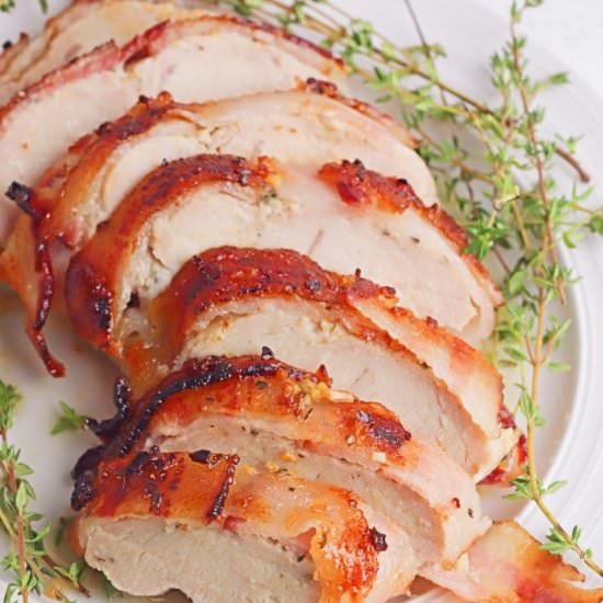 BACON WRAPPED TURKEY BREAST