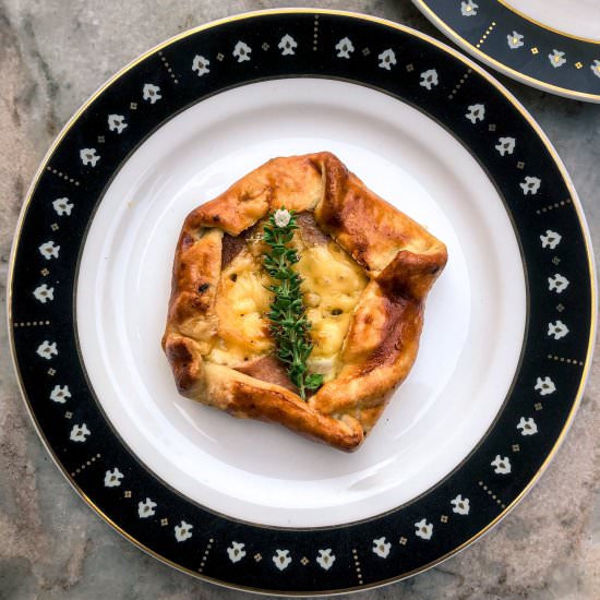 Ham and Cheese Mini Galettes