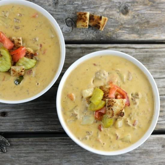 Cheeseburger soup