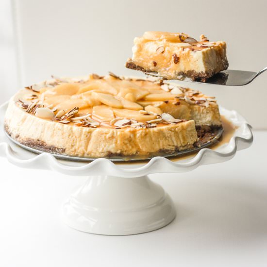 Caramel Apple Fall Cheesecake