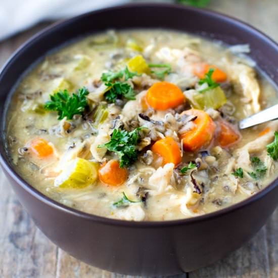 Creamy Chicken and Wild Rice Soup