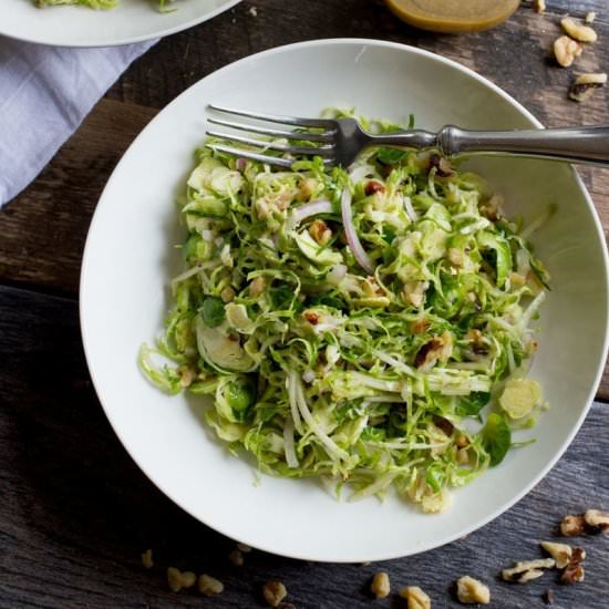 Shaved Brussels Sprout Salad