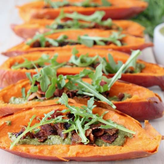 Healthy Sweet Potato Skins