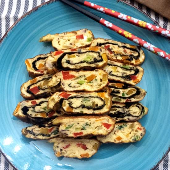 Korean Seaweed Rolled Egg