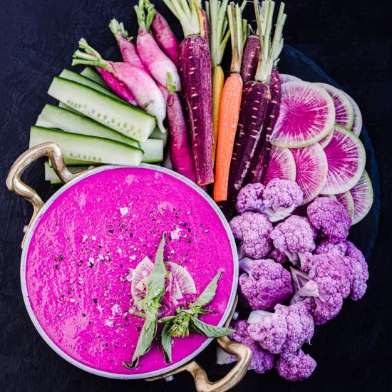 Roasted Beet & Goat Cheese Dip