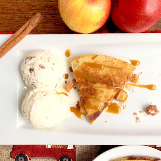 Apple Cheesecake Quesadillas