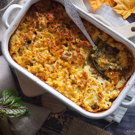 Meat and broccoli bake