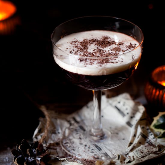 Chocolate Berry Bourbon Cocktail