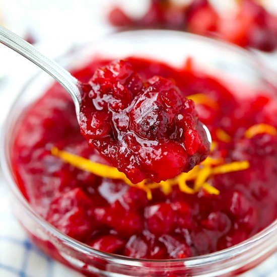 Spiced Orange Cranberry Sauce