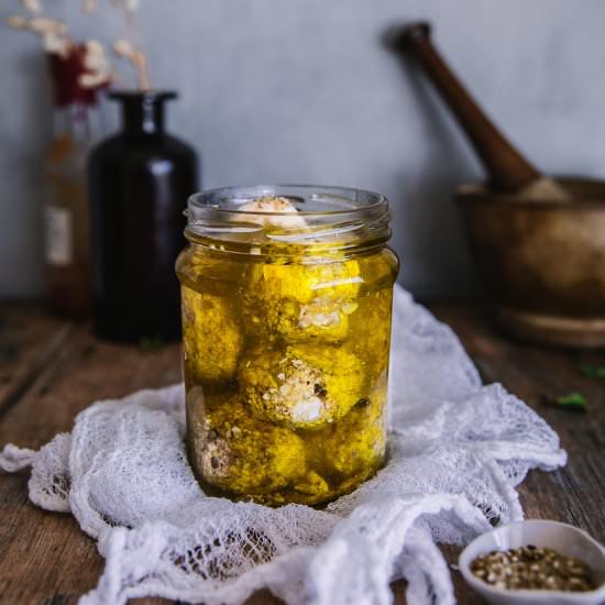 Keto Marinated Cheese Balls
