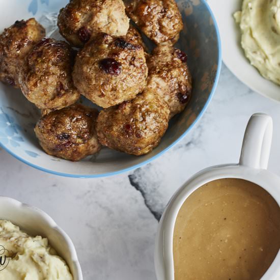 Thanksgiving Turkey Dinner Meatball