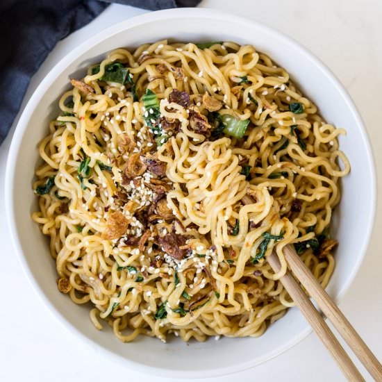 5 Minute Sweet and Spicy Noodles