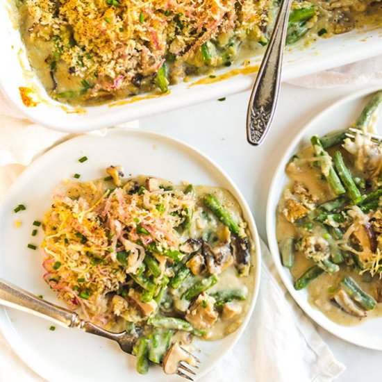 green bean casserole from scratch