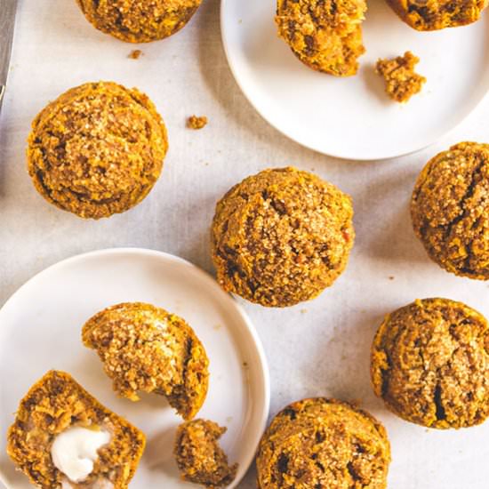 Healthy pumpkin muffins