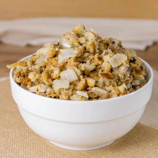 Vegetarian Crock Pot Stuffing
