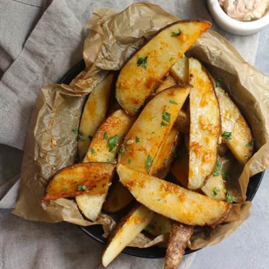 Baked Garlic Home Fries