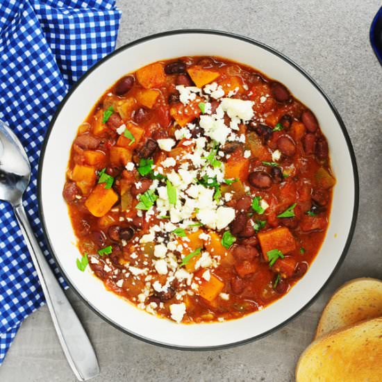 Sweet Potato Black Bean Chili
