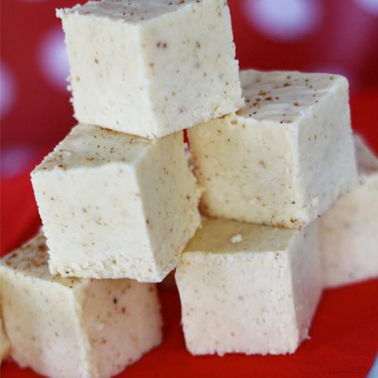 Egg Nog Fudge