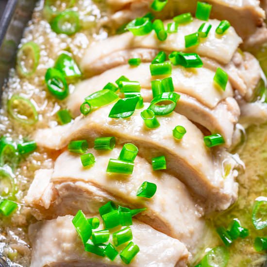 poached chicken