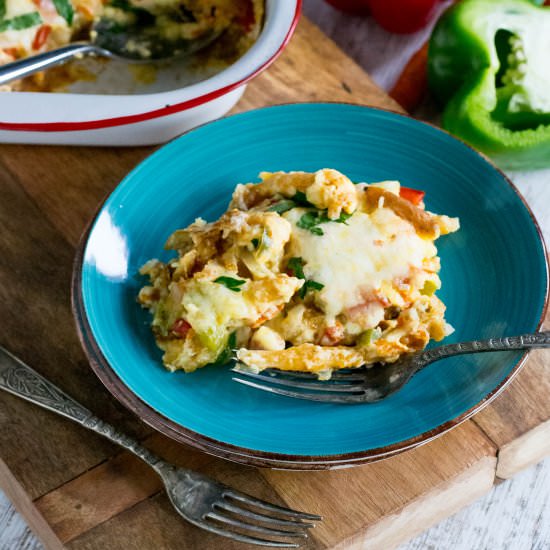 Spicy Confetti French Fry Bake