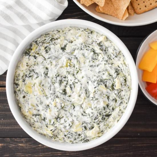 Quick Spinach & Artichoke Dip