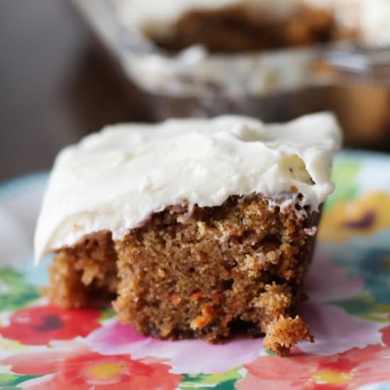 Carrot Cake w/ Cream Cheese Frosting