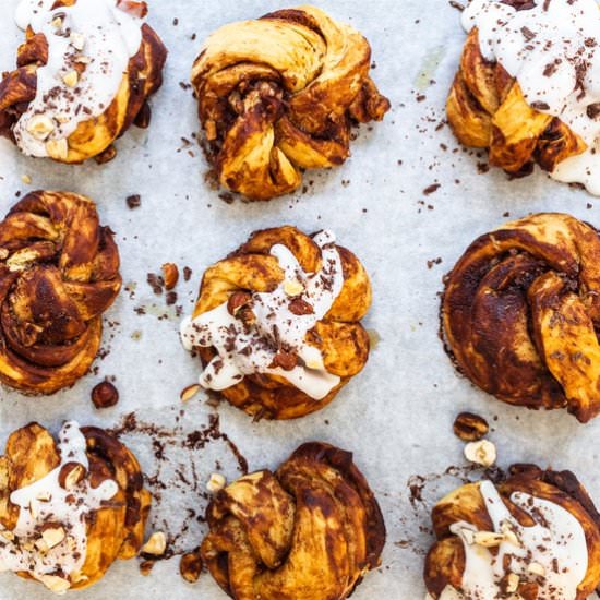 Hazelnut Chocolate Swiller Buns