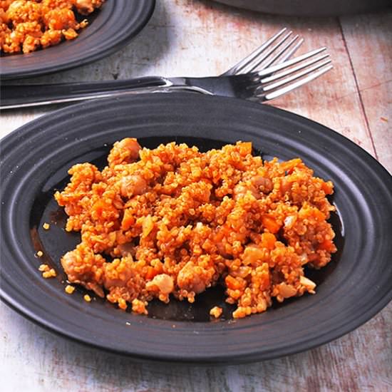 Quinoa chickpea pilaf