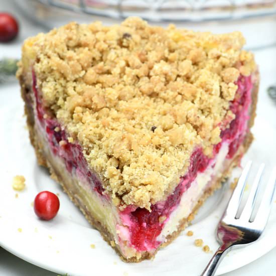 Cranberry Cheesecake Pie