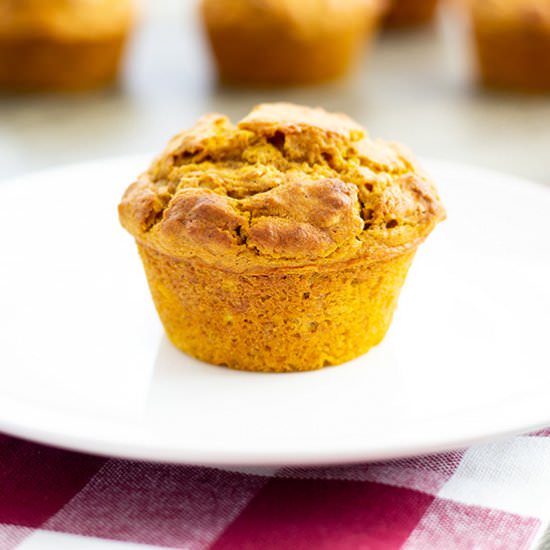 pumpkin oat muffins