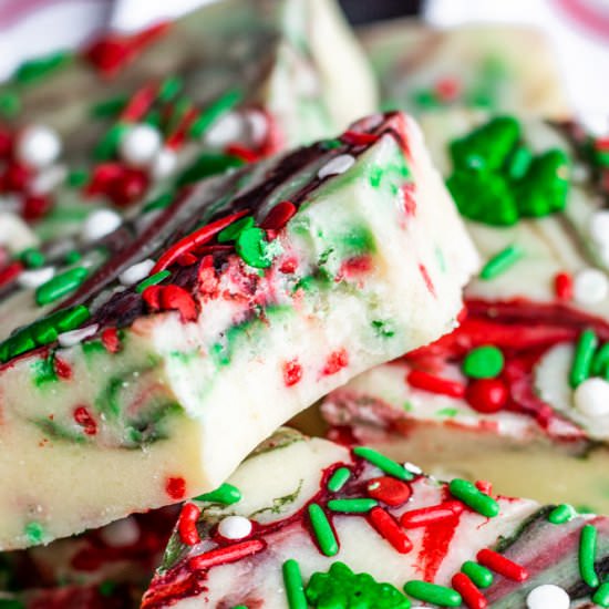 Holiday Sugar Cookie Fudge