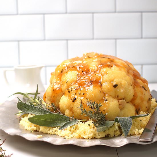 Whole Roasted Cauliflower