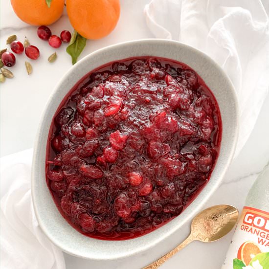 Orange and Cardamom Cranberry Sauce